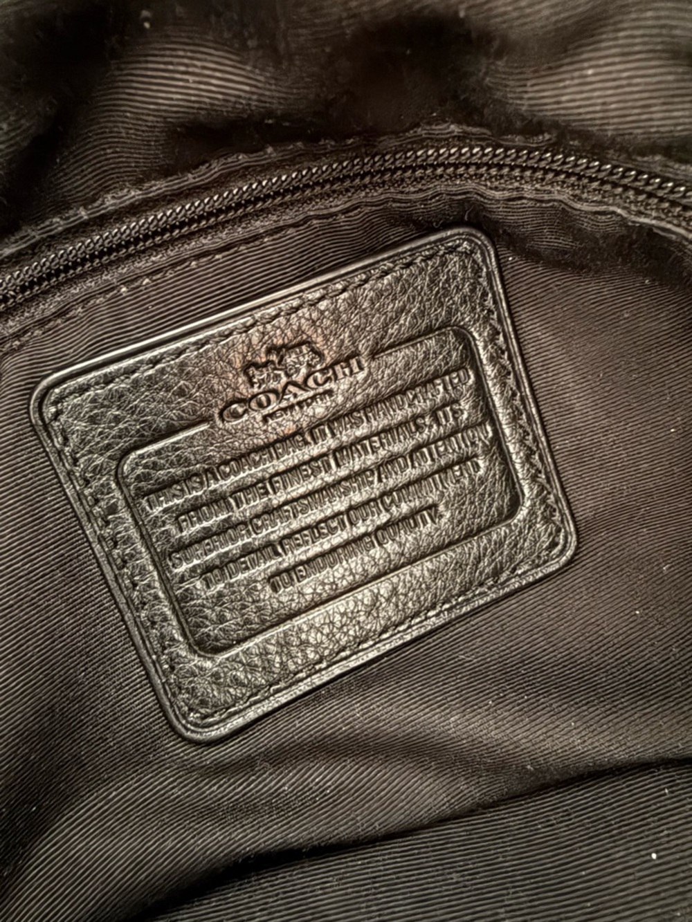 Coach Madison Phoebe Black Pebbled Leather Shoulder Bag Multi Compartments - Picture 8 of 8